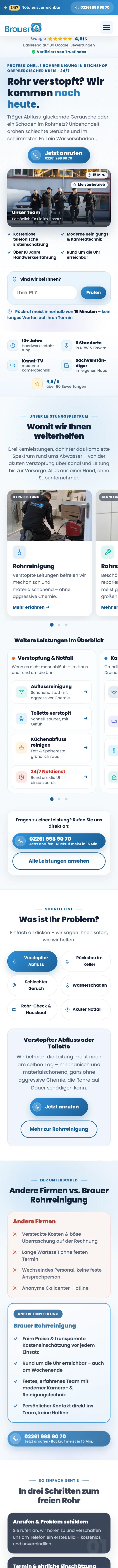 Unsere eigene Website auf dem Handy