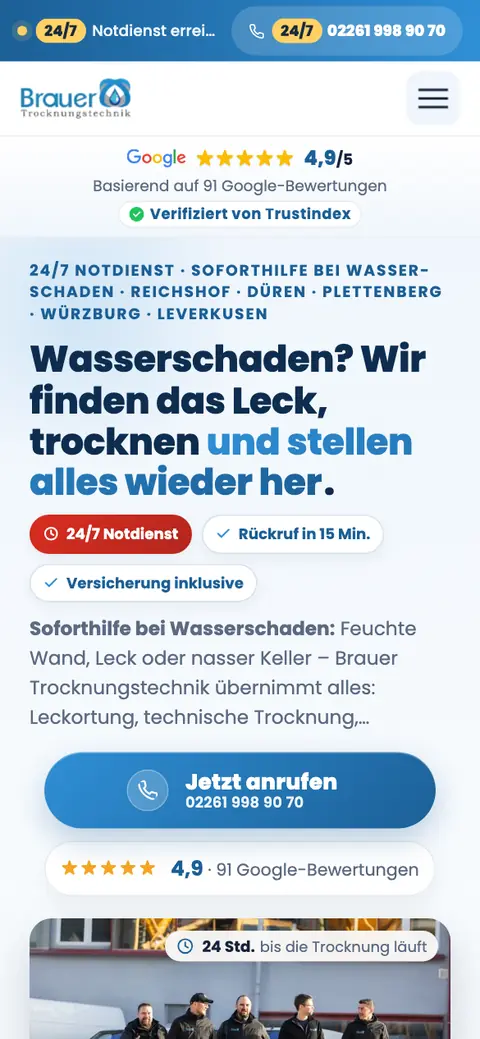 Mobile Ansicht brauer-trocknungstechnik.de
