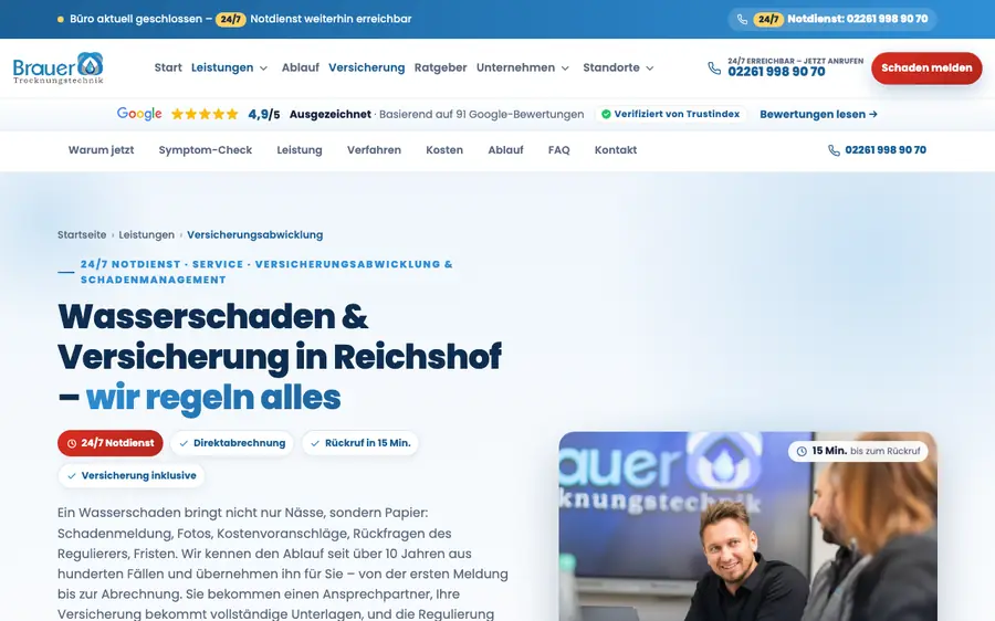 Versicherungsabwicklung